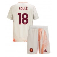 AS Roma Matias Soule #18 Auswärts Trikotsatz Kinder 2024-25 Kurzarm (+ Kurze Hosen)